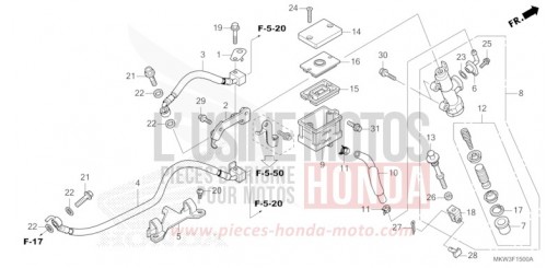 REAR BRAKE MASTER CYLINDER NC750XDP de 2023